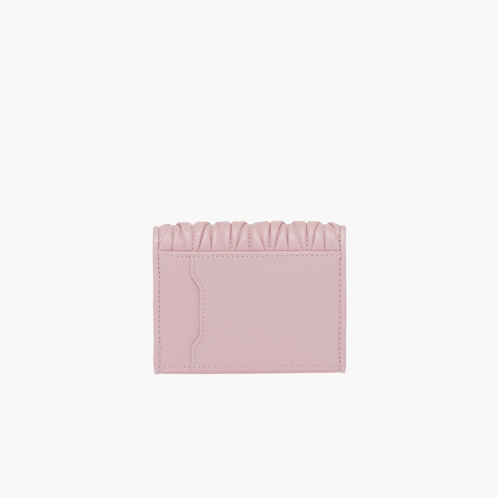 Matelassé nappa leather card holder - 4