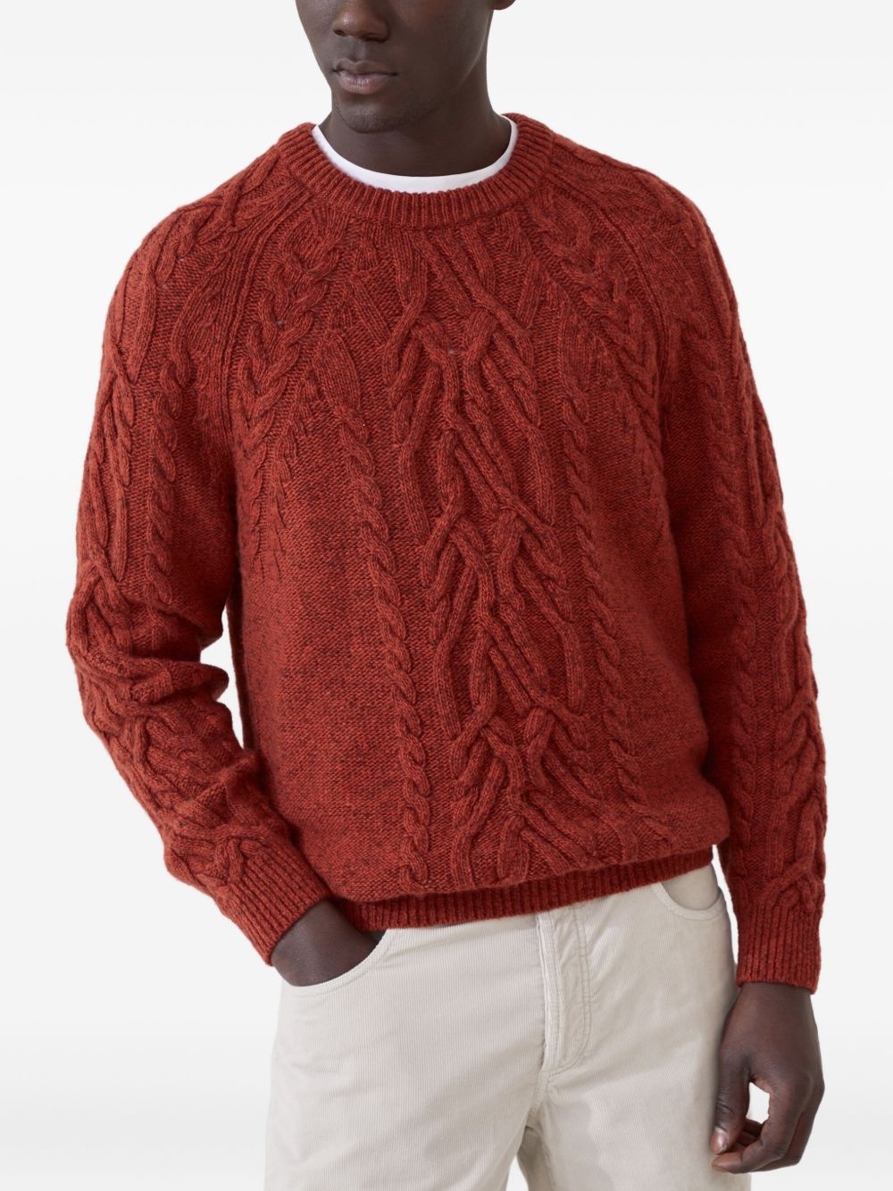 cable-knit sweater - 3