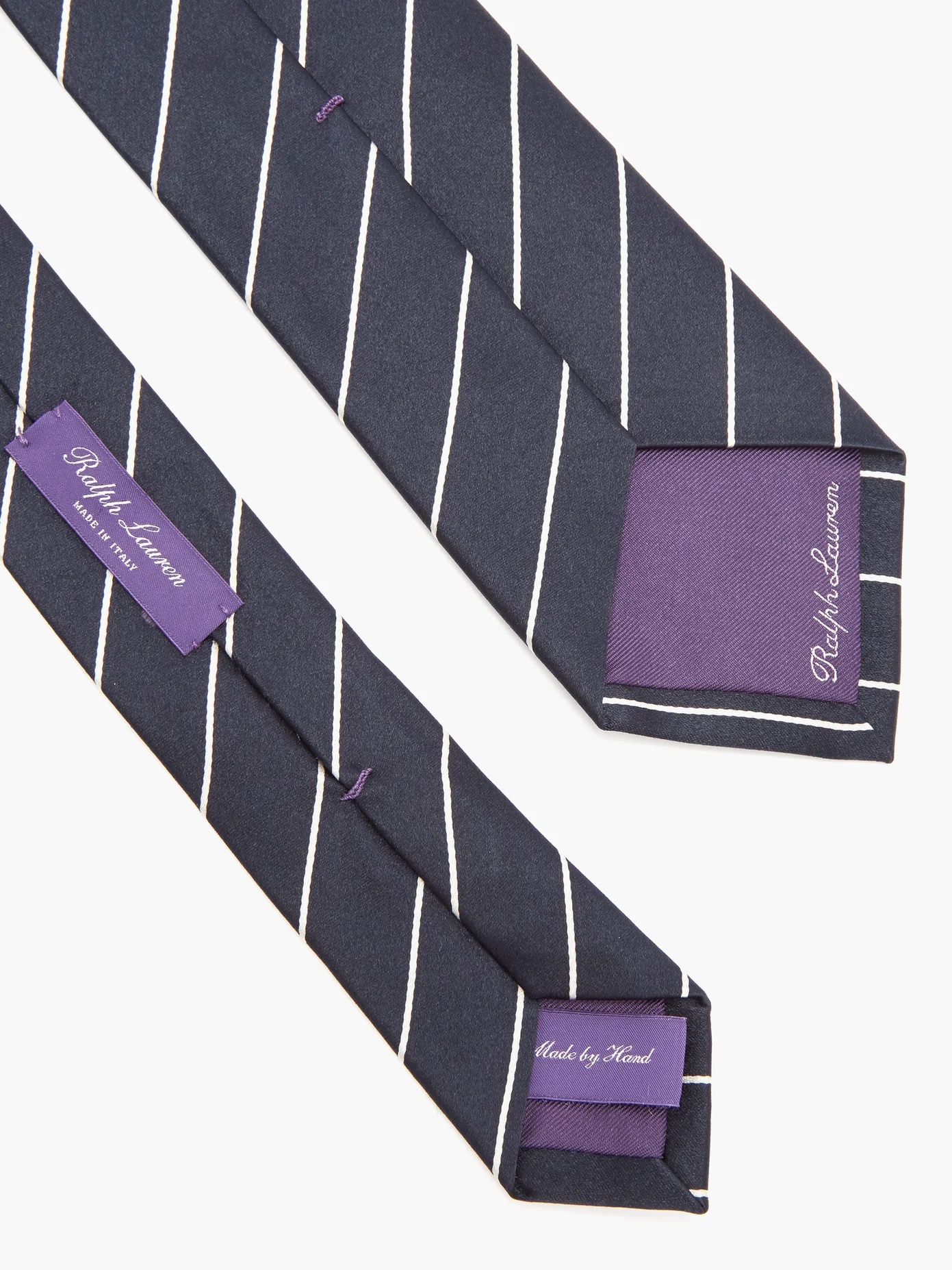 Striped Mulberry-silk satin tie - 4