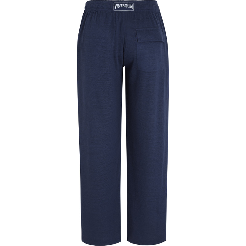 Vilebrequin Unisex Linen Pants Solid outlook