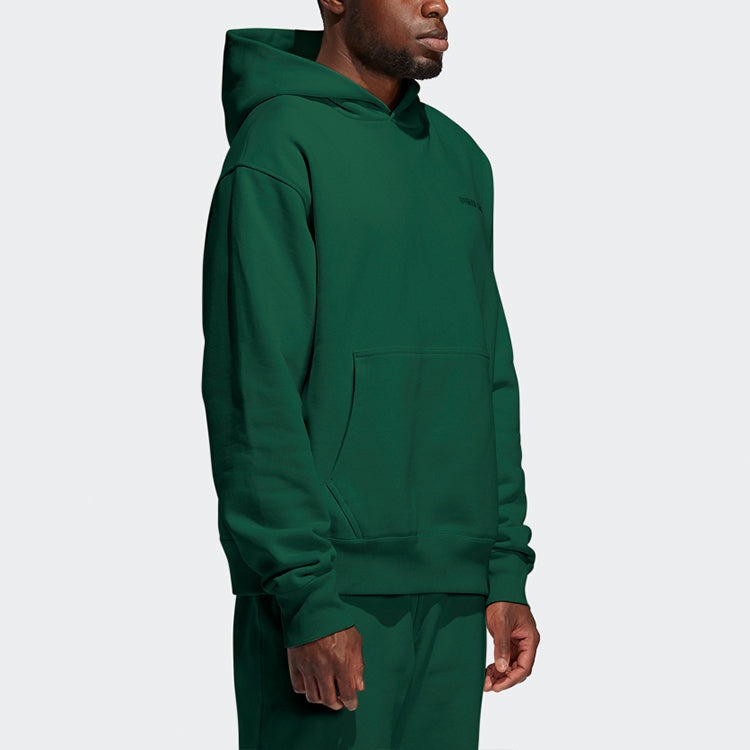 adidas originals x Pw Basics Hood Embroidered Monogrammed Hooded Sweater Unisex Green GM1944 - 5