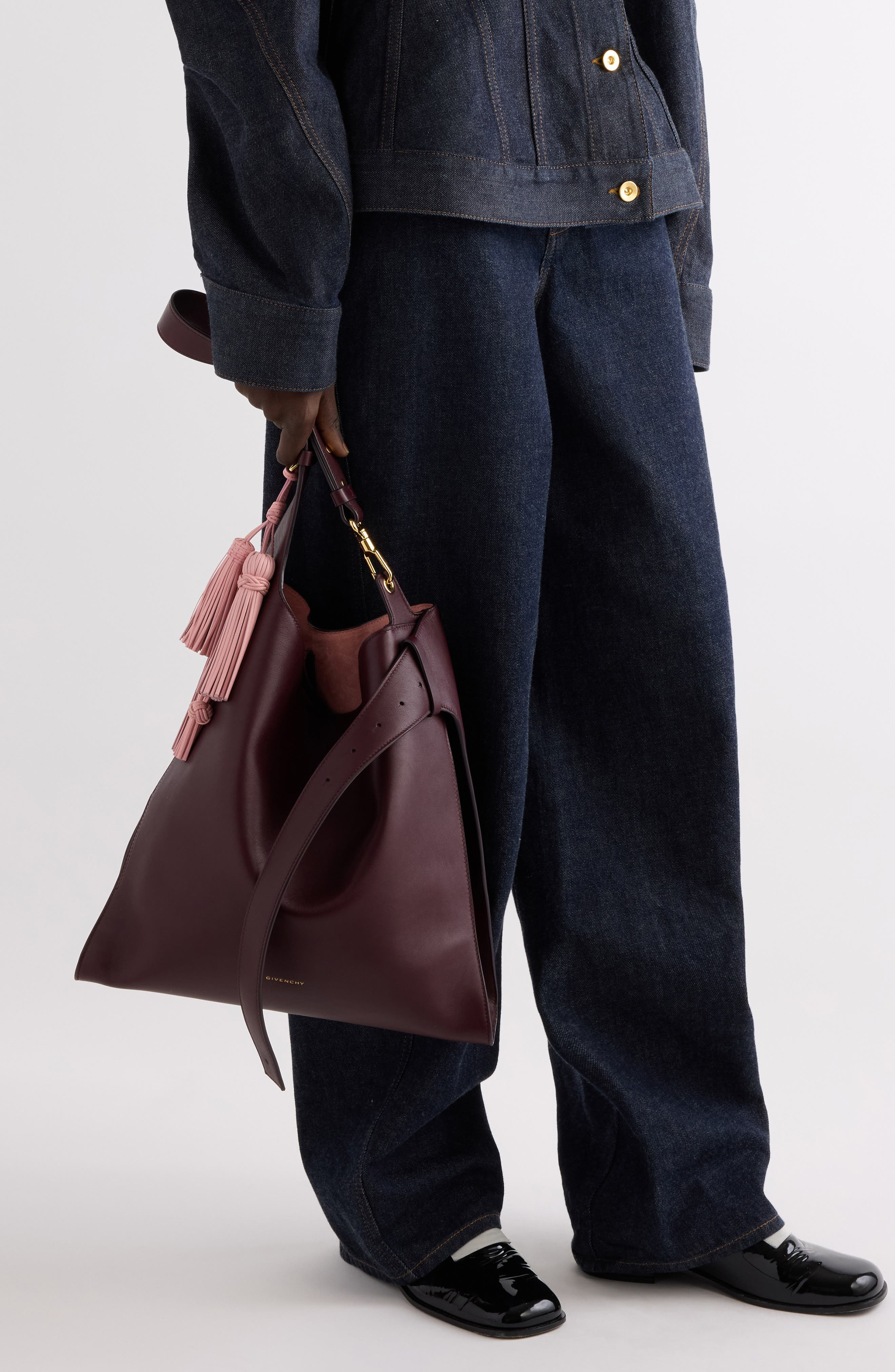 Givenchy Medium Day Leather Hobo Bag in Burgundy at Nordstrom - 6