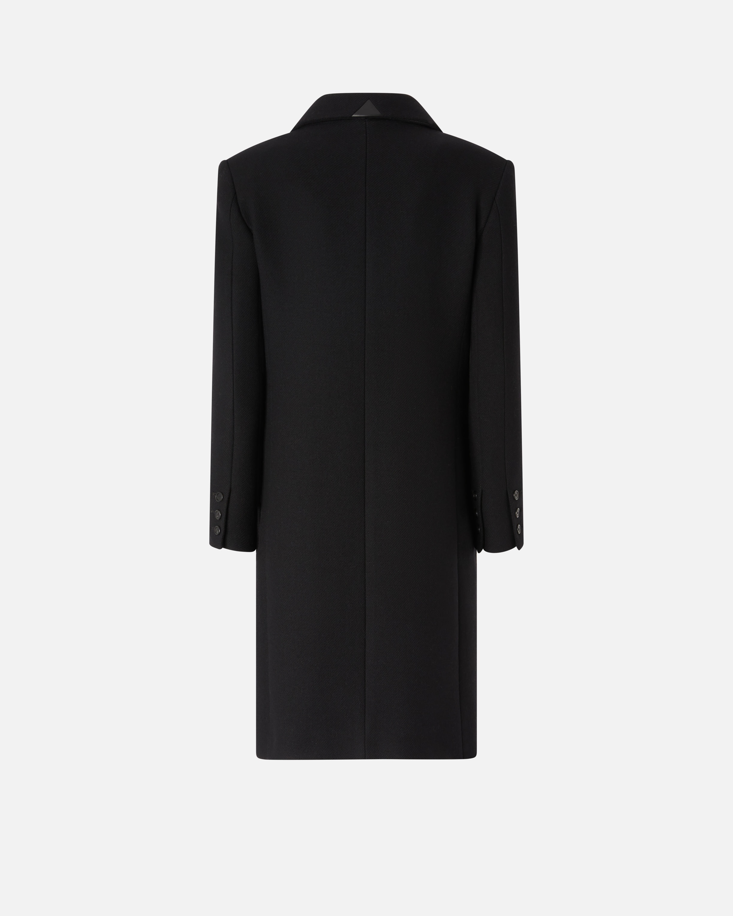 SINGLE-BREASTED WOOL-BLEND CLOTH COAT - 6