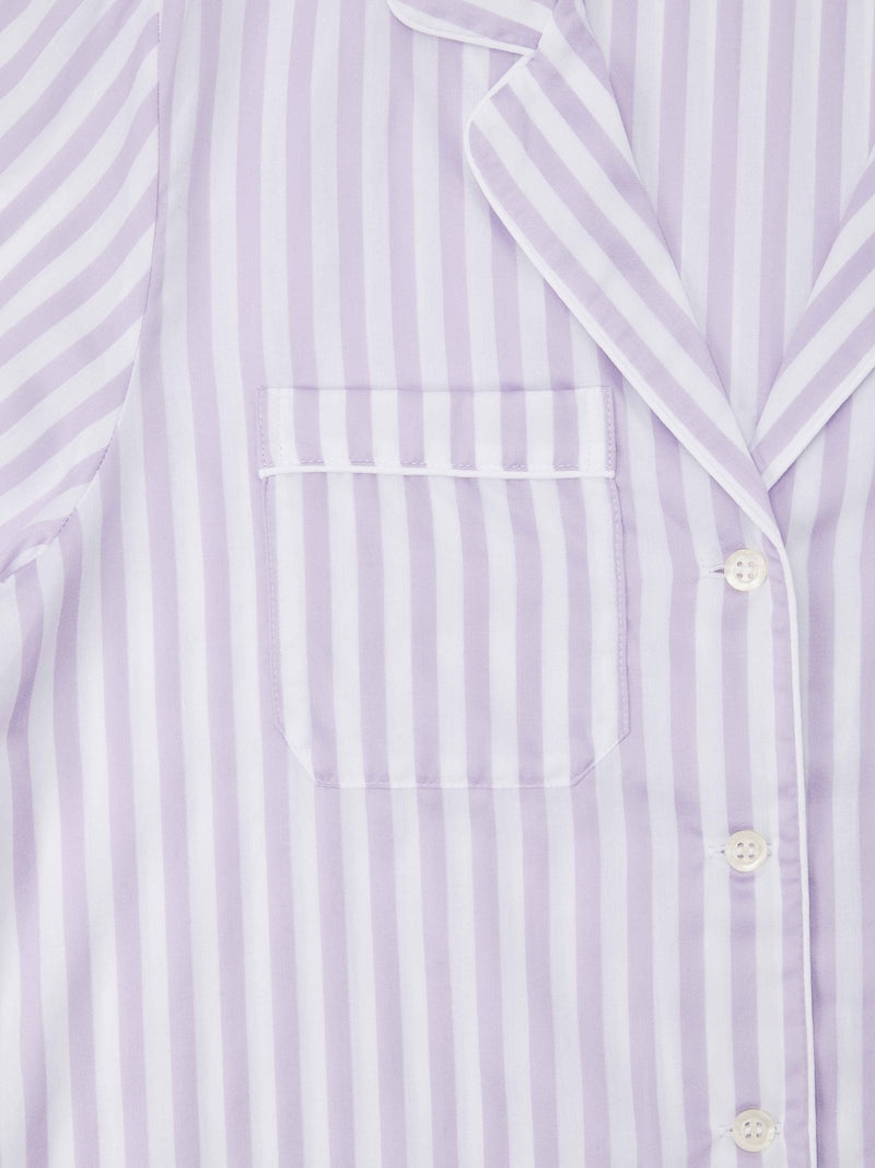 Women's Pyjamas Capri 19 Cotton Lilac - 8