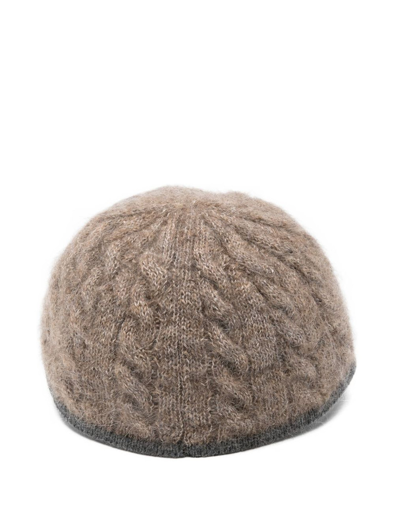 Brunello Cucinelli cable-knit baseball cap outlook