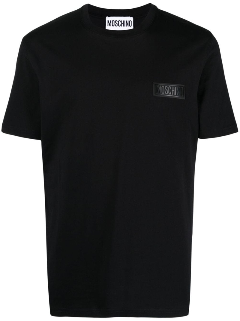logo-appliquÃ© cotton T-shirt 1