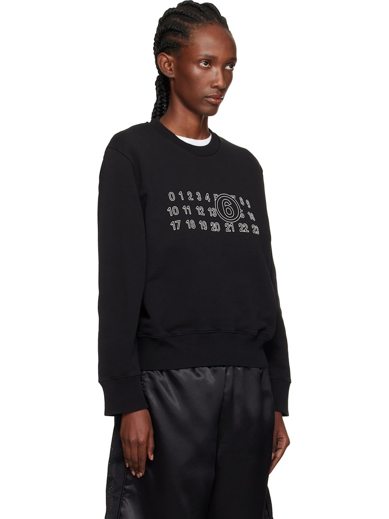 Black Unbrushed Sweat Jersey Sweatshirt 2