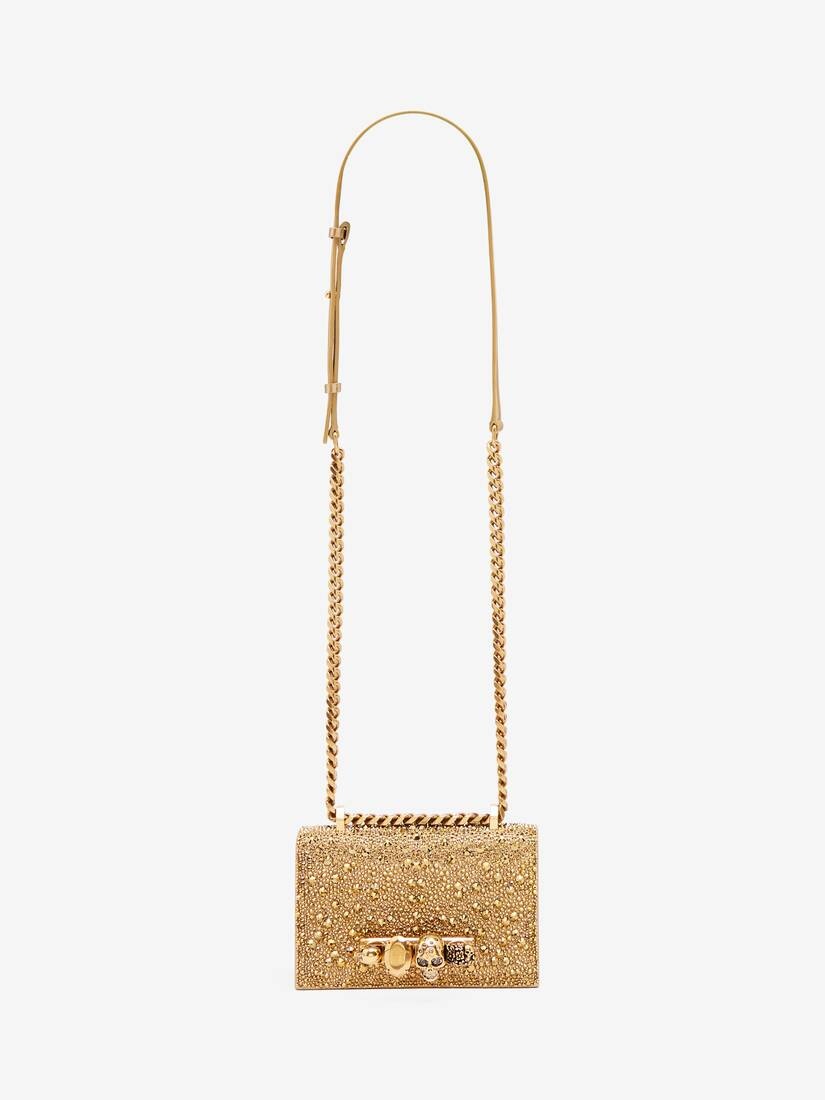 Women's The Mini Jewelled Satchel in Gold - 5