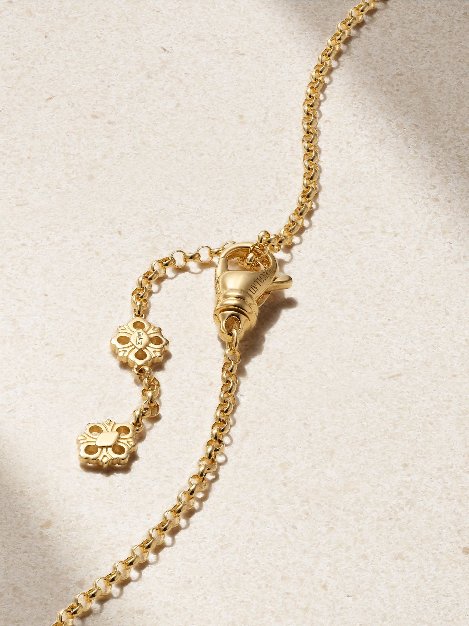 Opera Tulle 18-karat gold diamond necklace Gold - 3