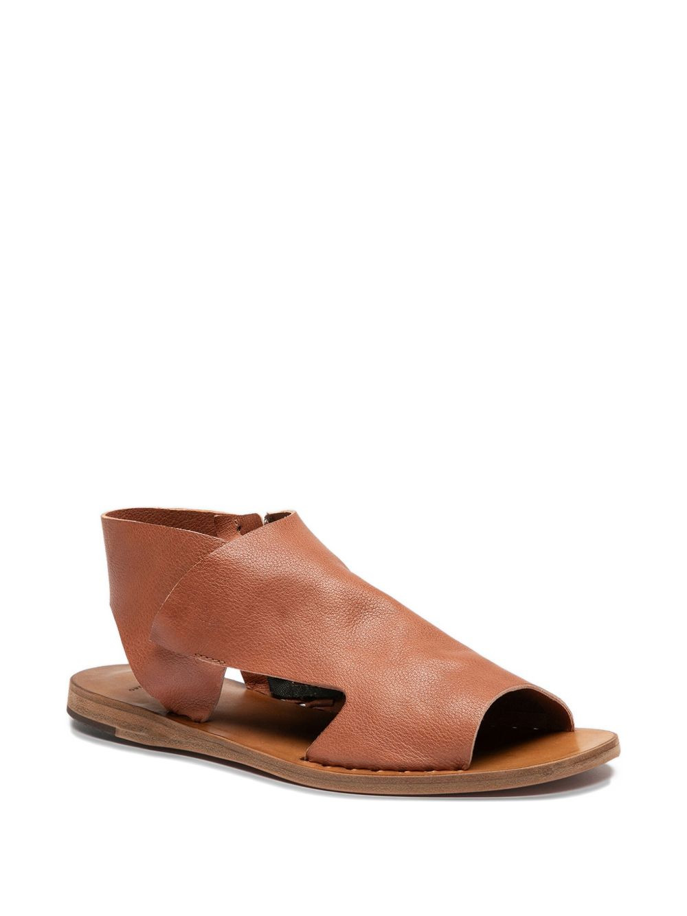 leather zip-fastening sandals - 2