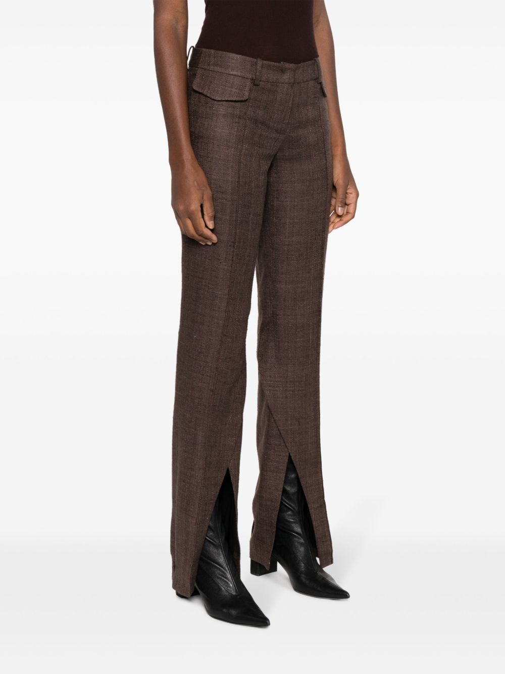 Newport pleated flared trousers - 3