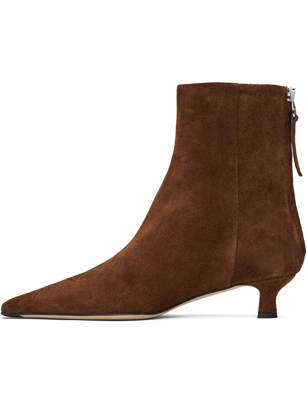 Brown Zoe Suede Boots - 3