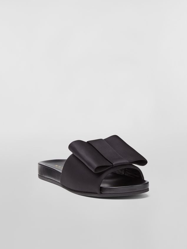 BOW SATIN ONE-BAND SANDAL - 2