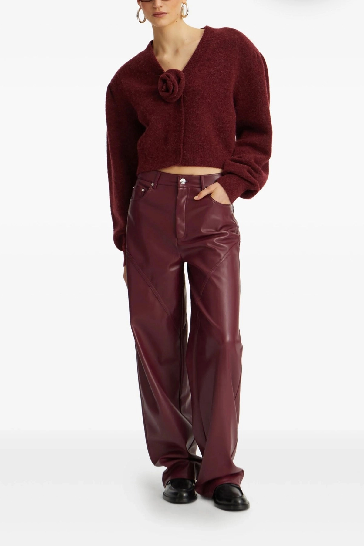 'Mid Waisted Piping' pants - 2