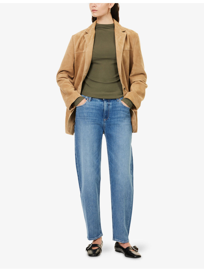 PAIGE Alexis Barrel-Leg Denim Jeans outlook
