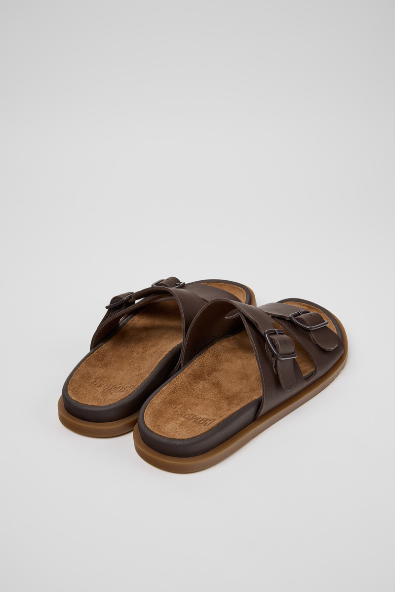 CAMPERLAB Brown Leather Sandals for Women. outlook