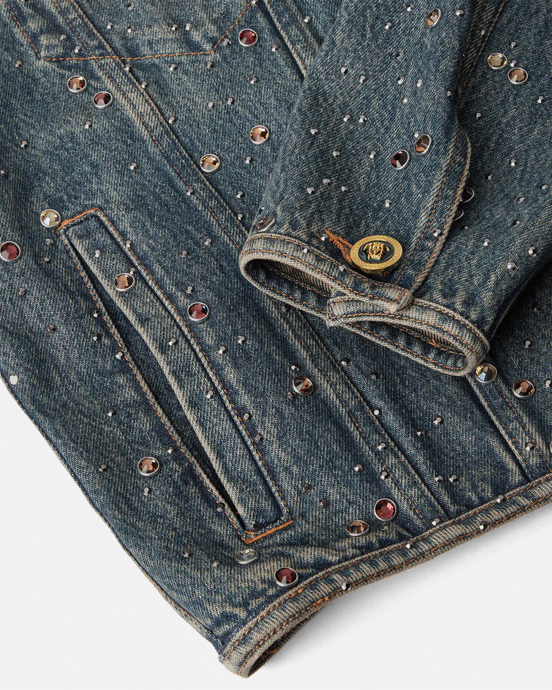 Studded Denim Blouson Jacket 4