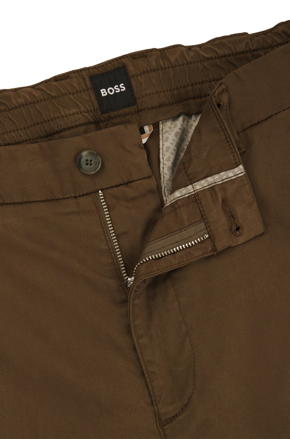 TAPERED-FIT REGULAR-RISE TROUSERS IN STRETCH TWILL - 6