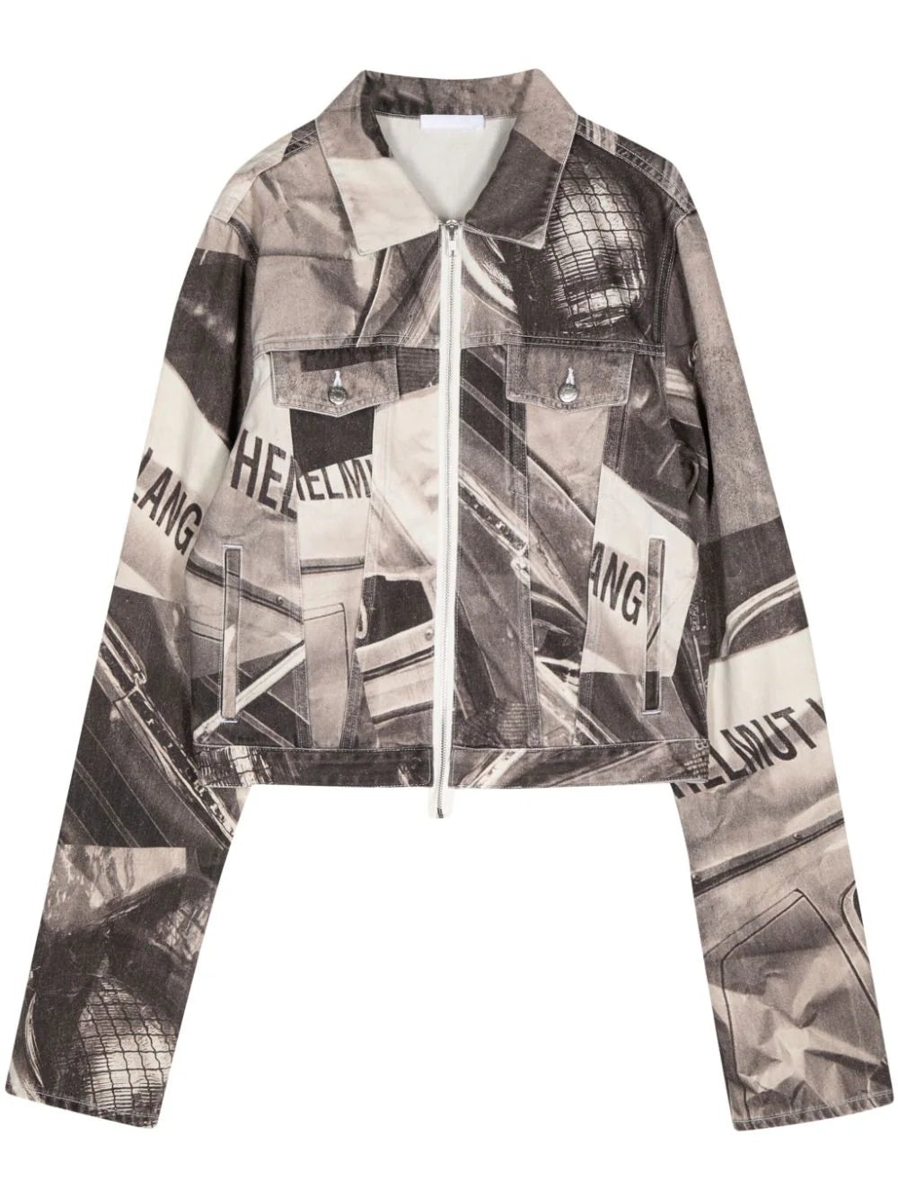 CAR-PRINT DENIM SHIRT JACKET - 1