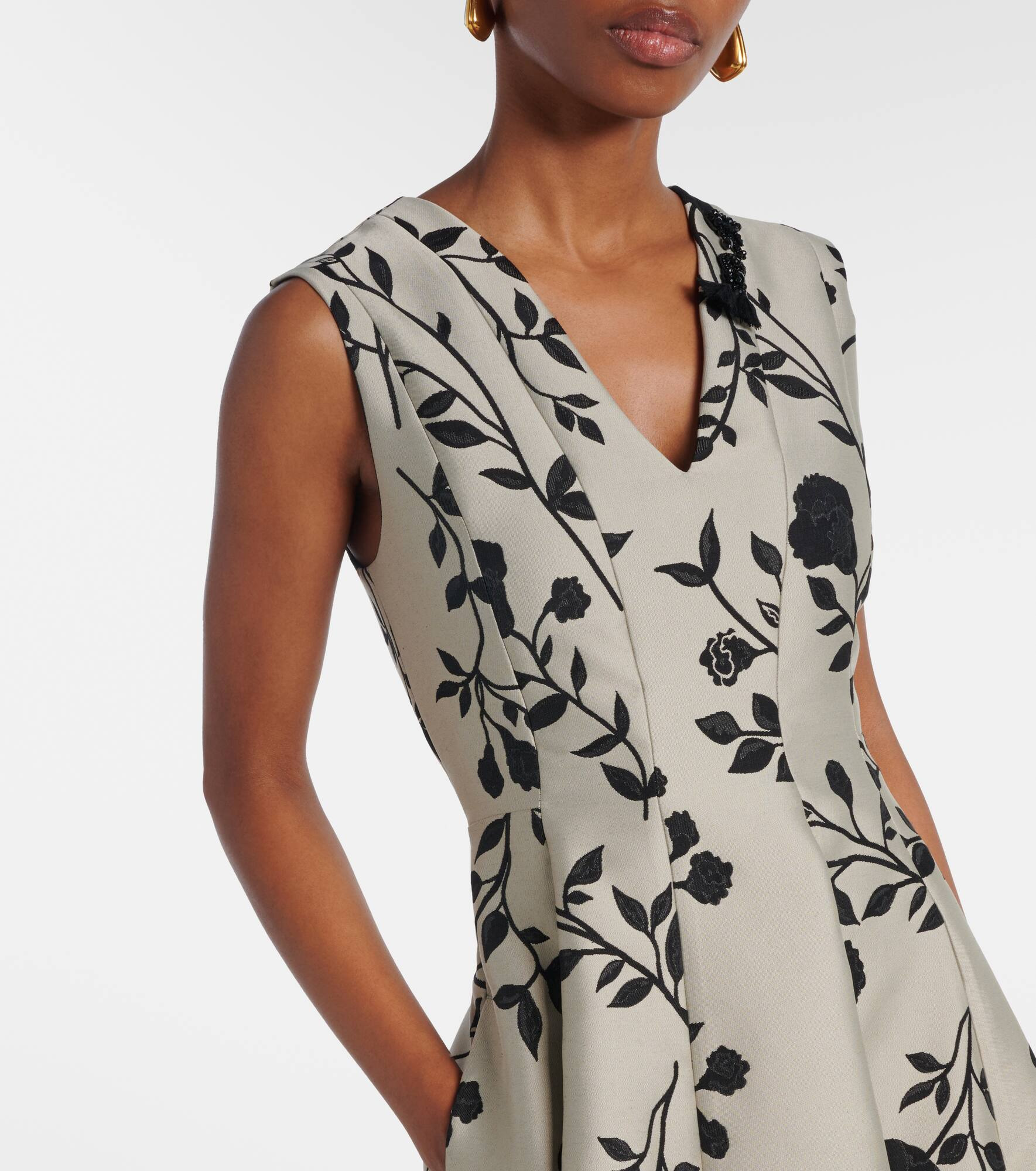 Clea floral midi dress - 4