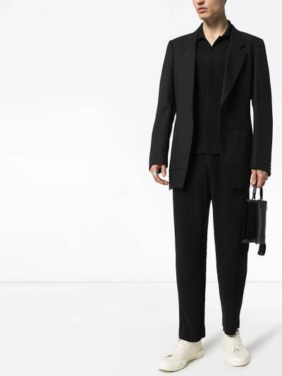 ISSEY MIYAKE mid-rise pleated trousers outlook