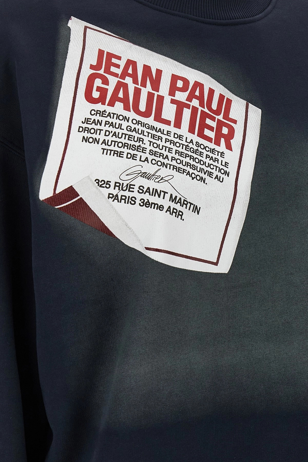 'The Blue Gaultier Label' sweatshirt - 4