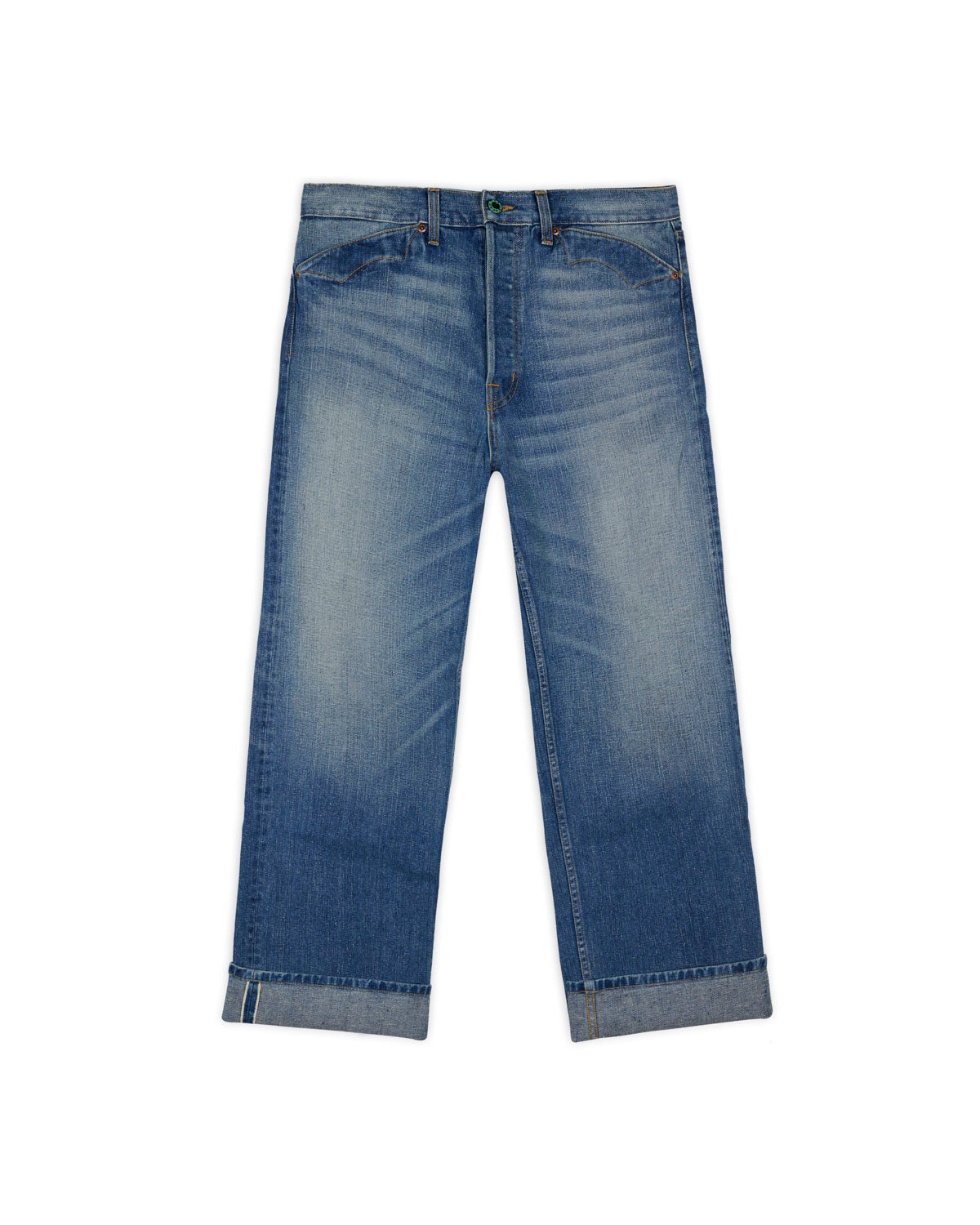 Type 00 14.1oz Selvedge Denim Pant - Washed Indigo - 3