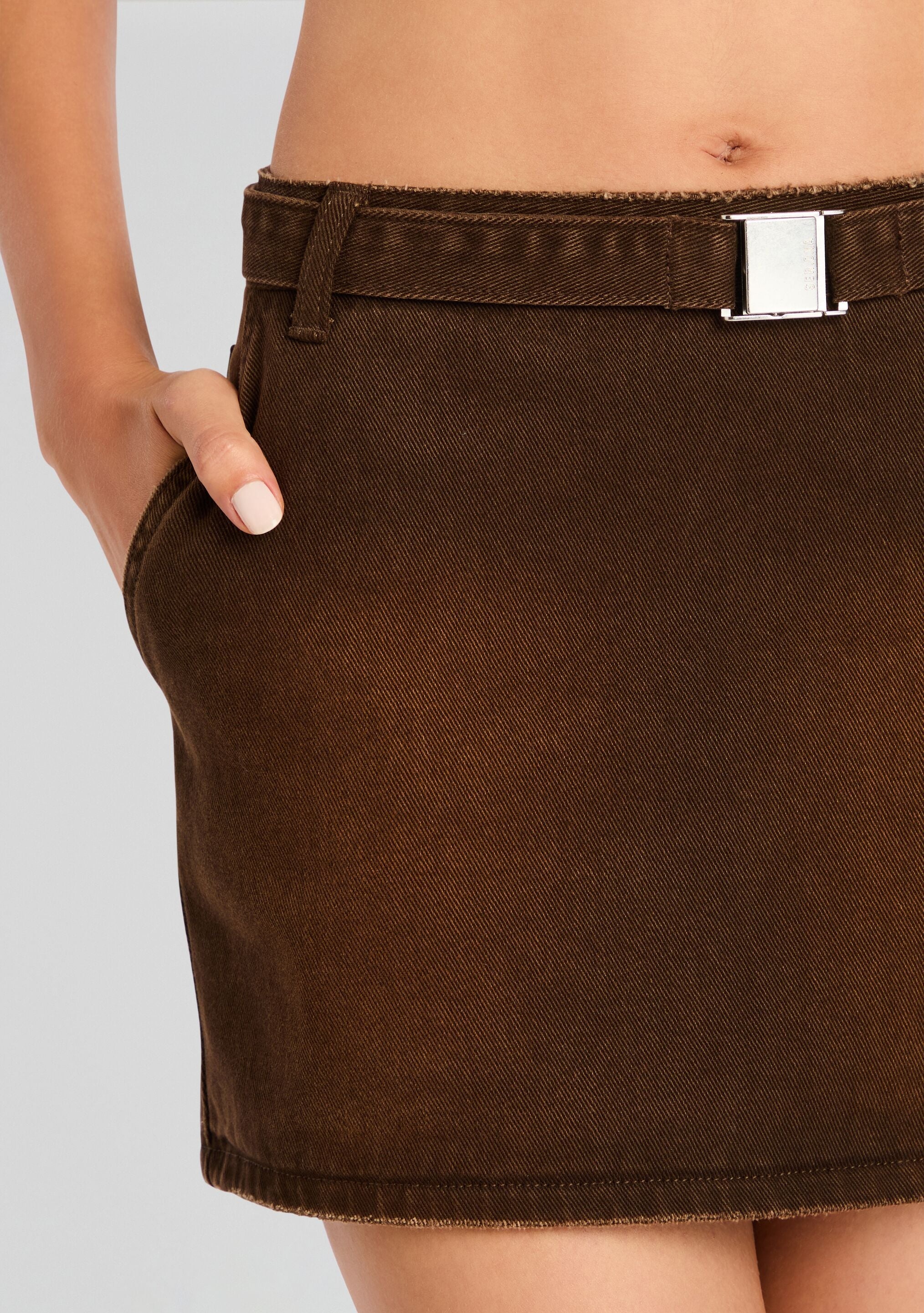 MARQUISE MID RISE MINI SKIRT - 2