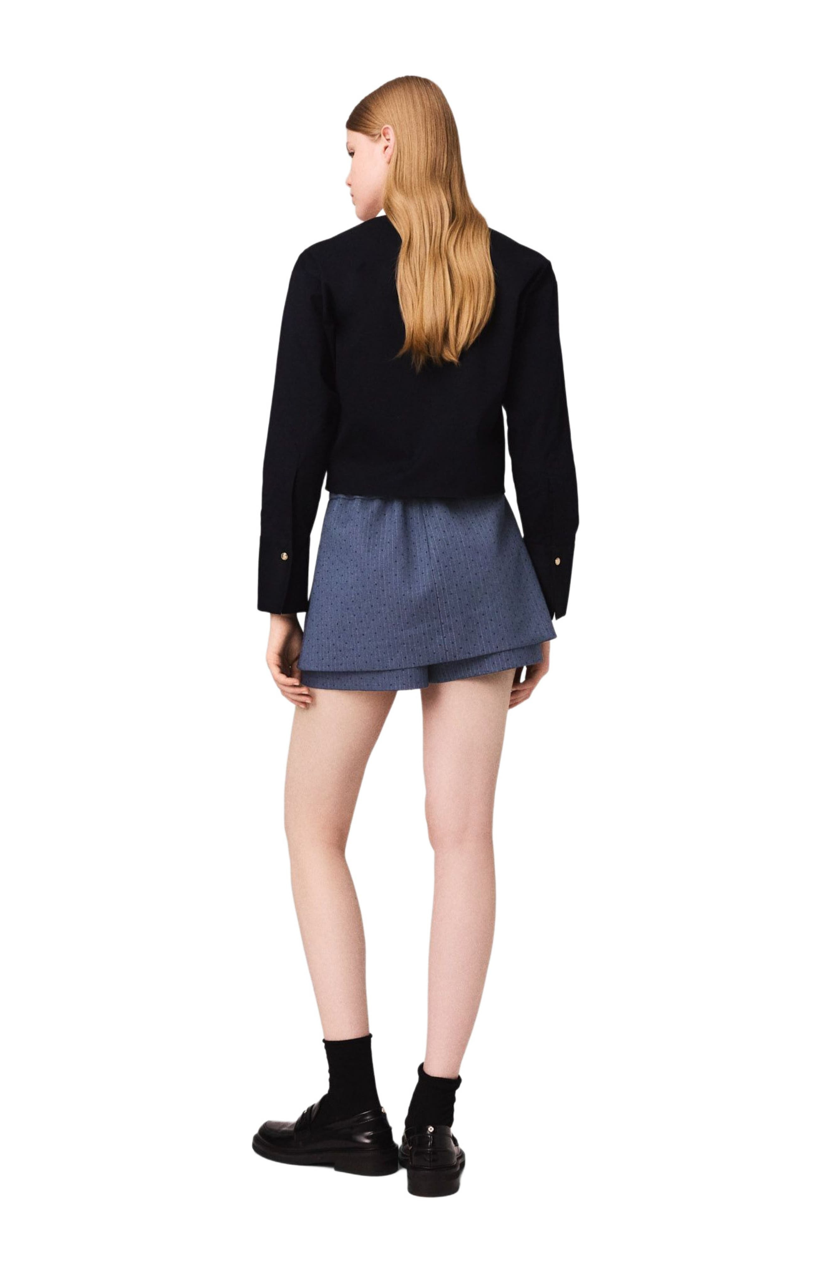 maje Rhinestone shorts in Blue at Nordstrom - 2