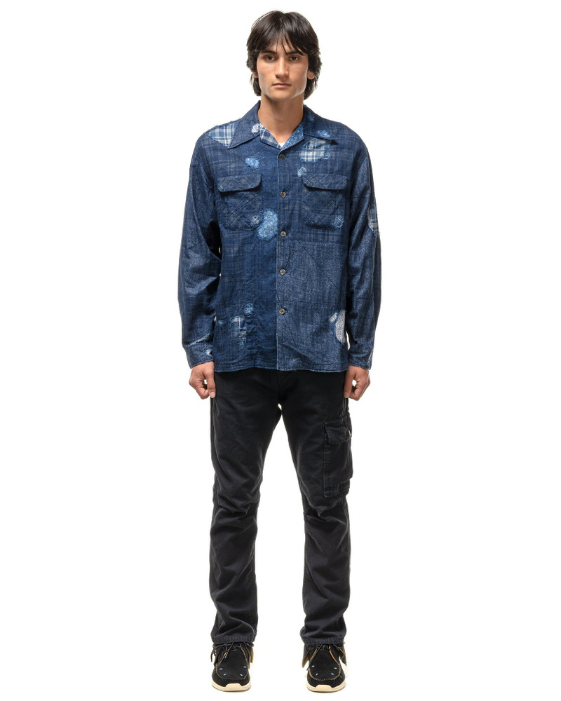 Kapital LIGHT CANVAS RINGOMAN CARGO PANTS BLACK outlook