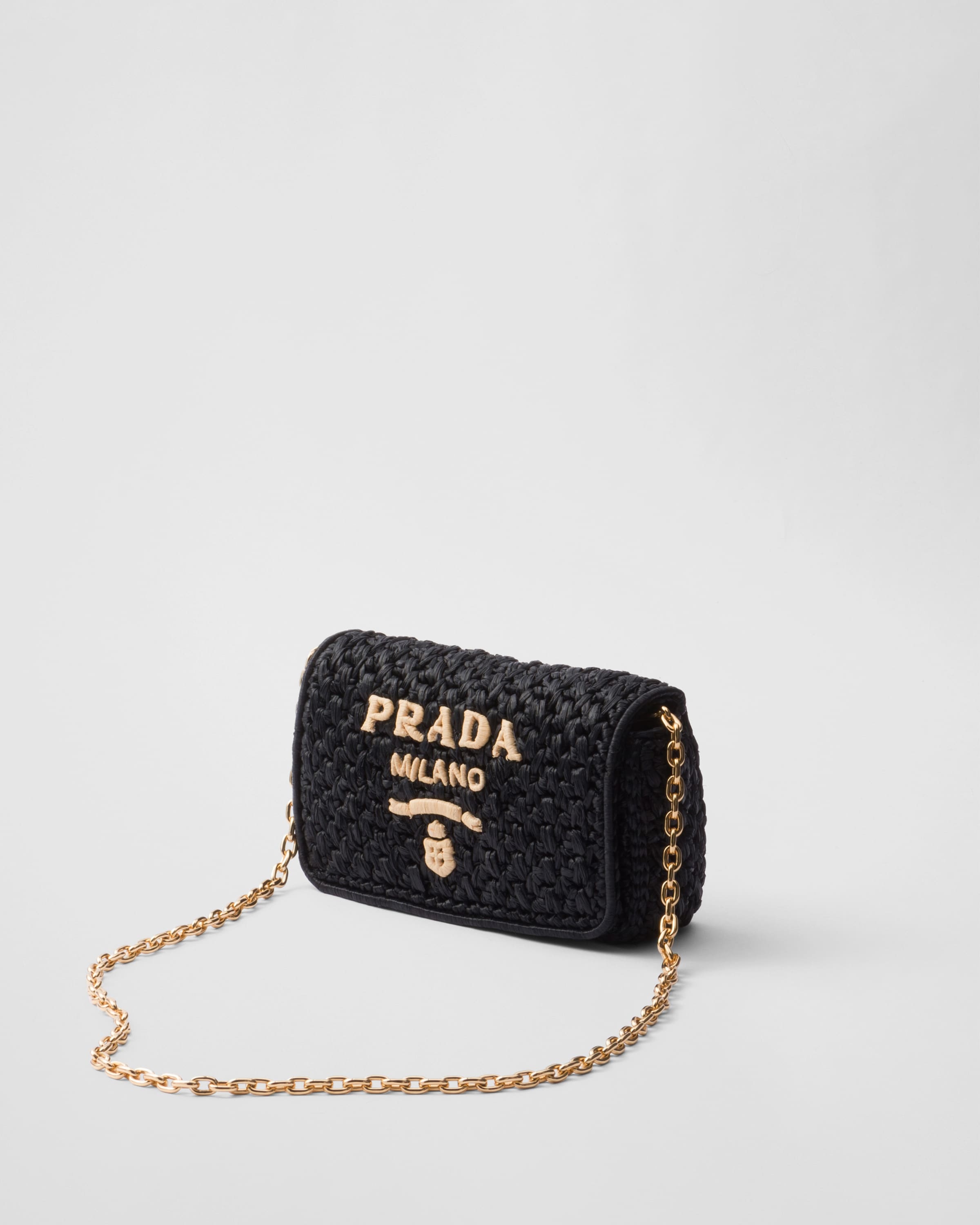 Woven fabric shoulder bag - 2