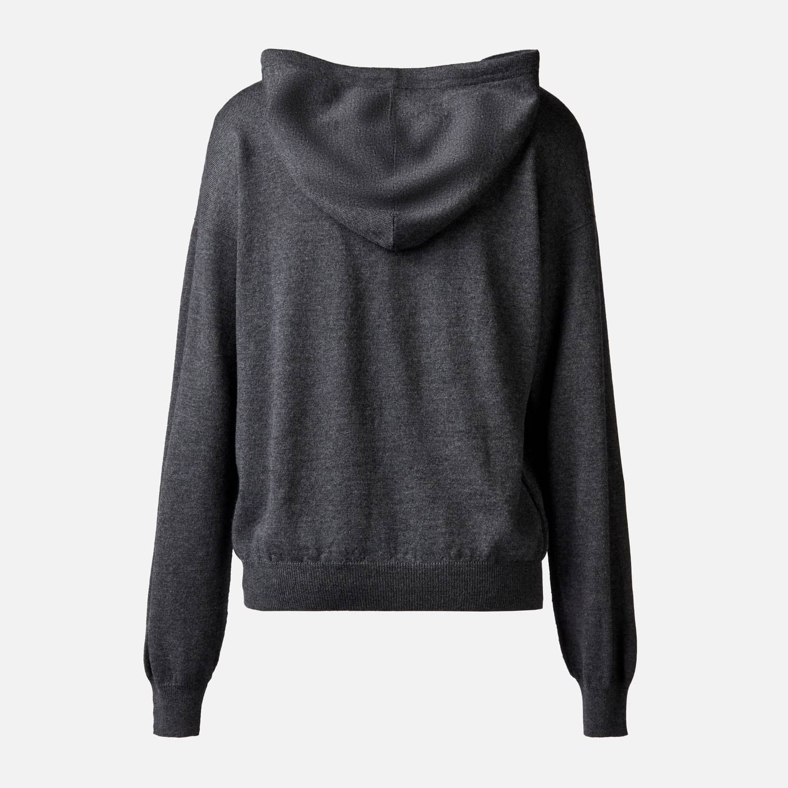 Hooded Sweatshirt in Knit Grey - 4
