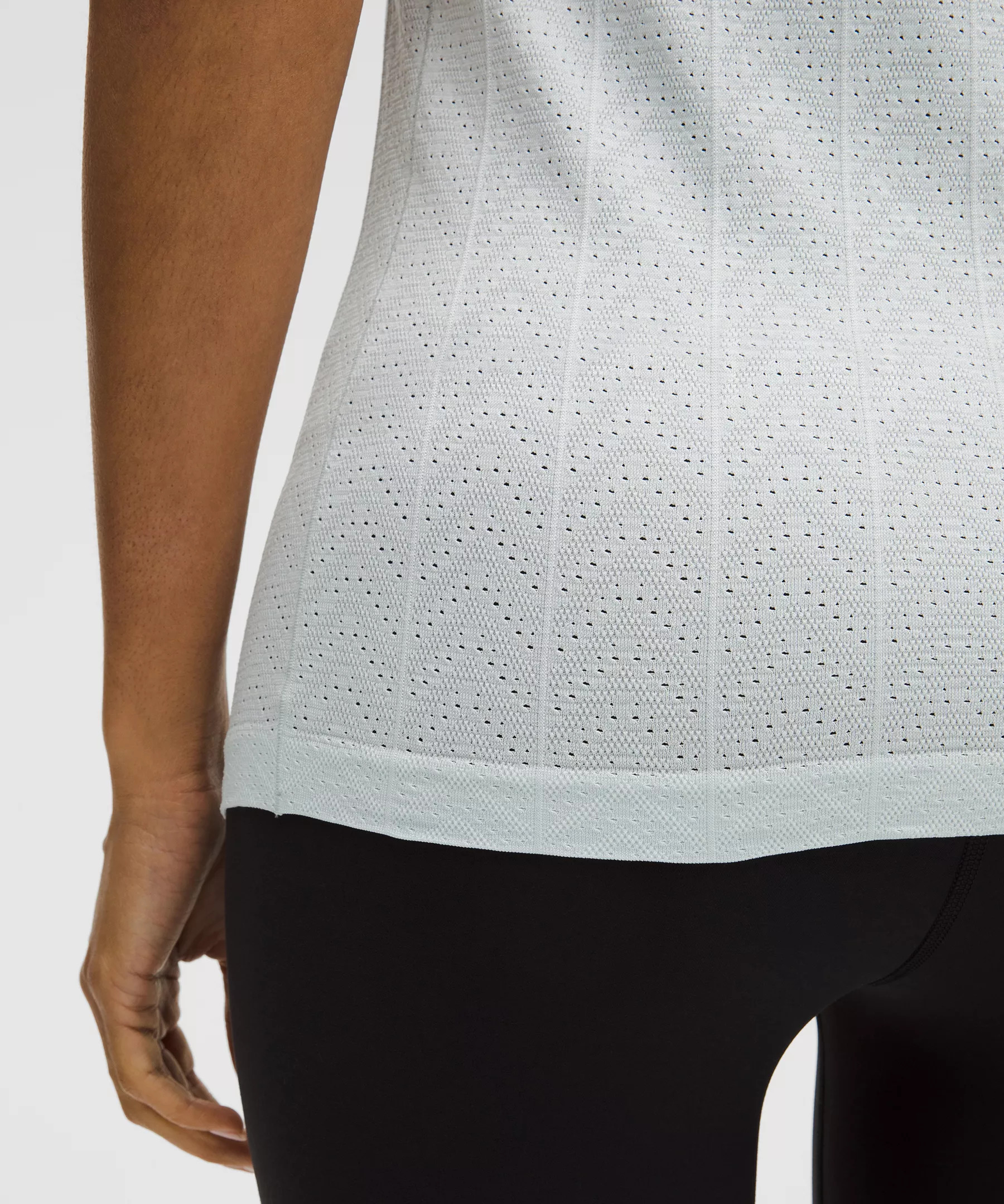 Swiftly Pointelle Short-Sleeve Shirt *Hip Length - 6