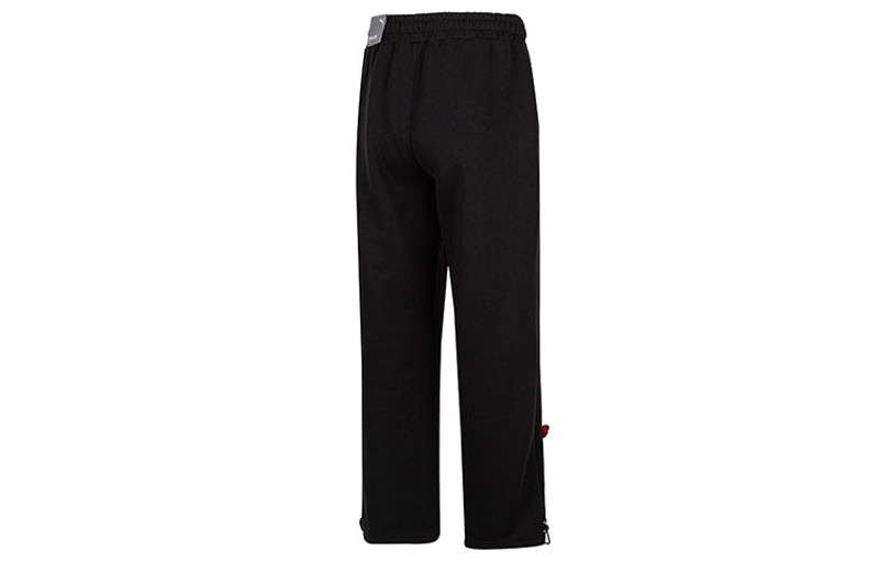 PUMA PUMA Team Badge Straight-leg Pants 'Black' 677376-01 outlook