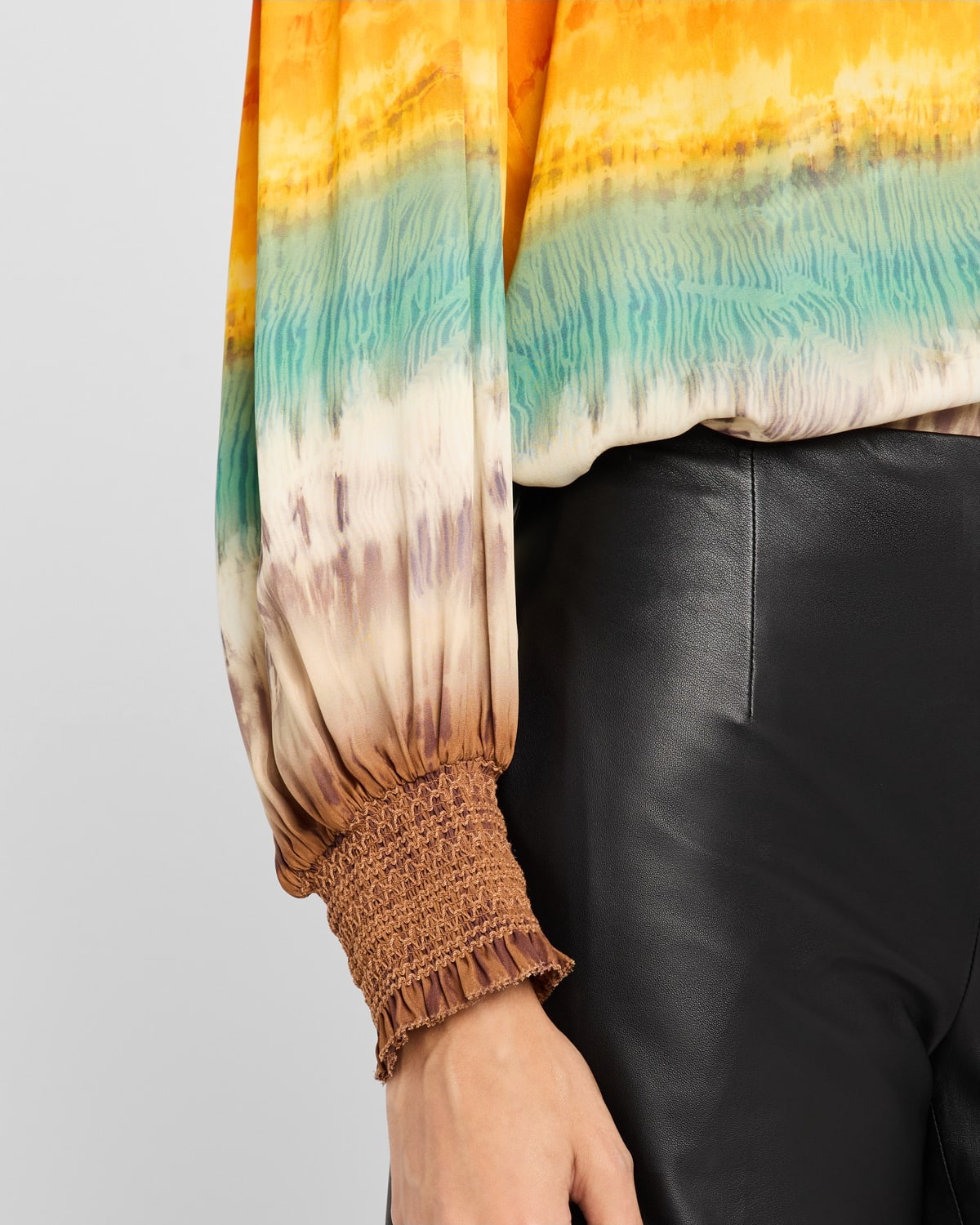 Serena Mandarin-Collar Blouse - 6