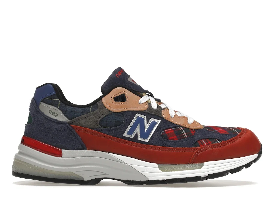 New Balance 992 Plaid Patchwork - 1