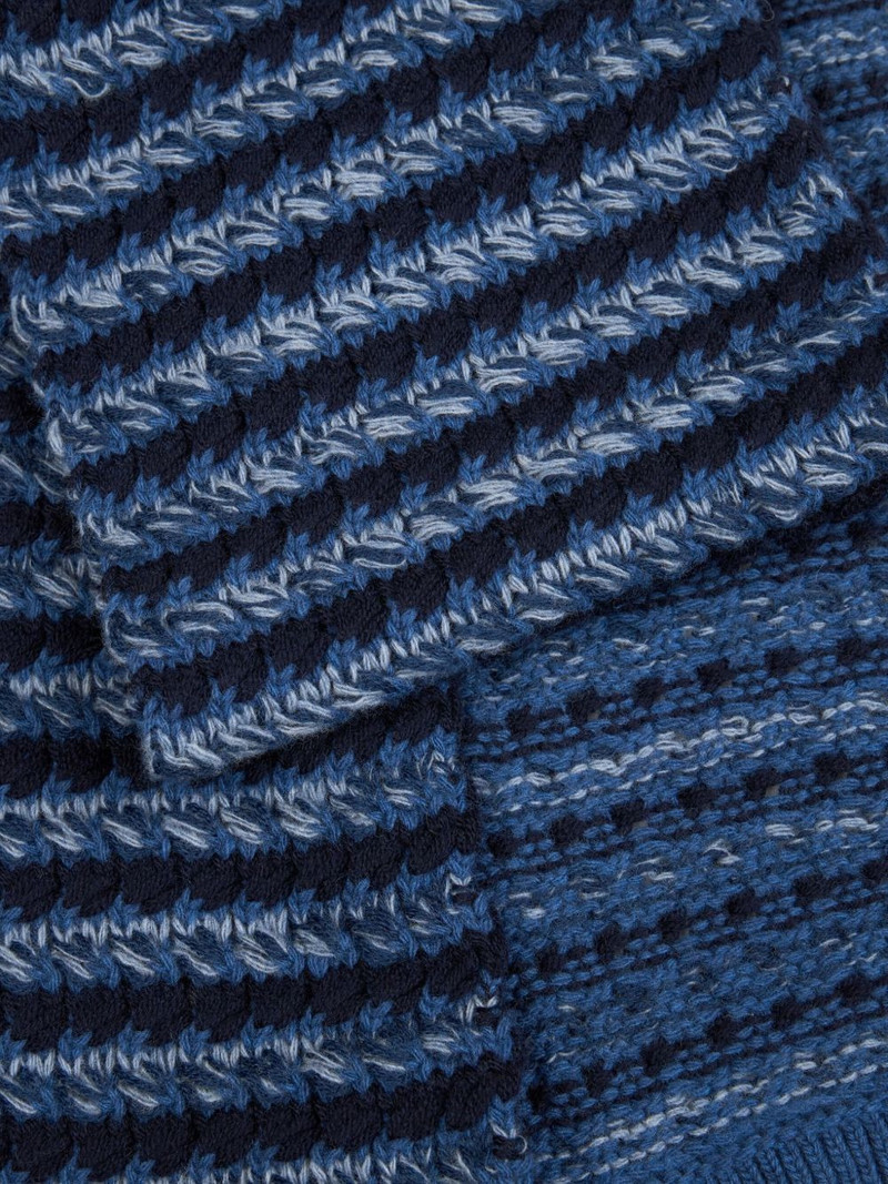 Etro striped textured scarf outlook