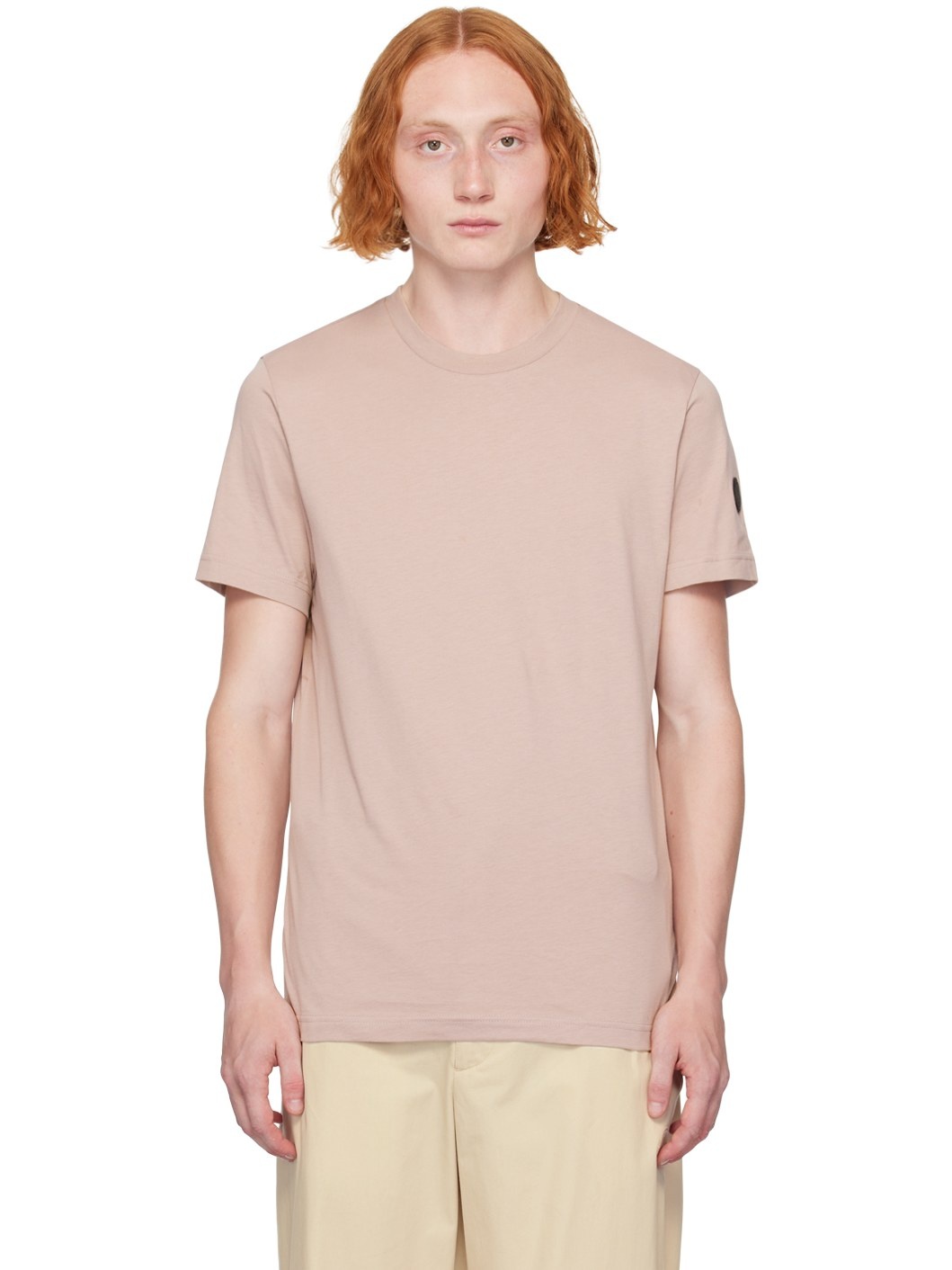 Taupe Bonded-Logo T-Shirt - 1