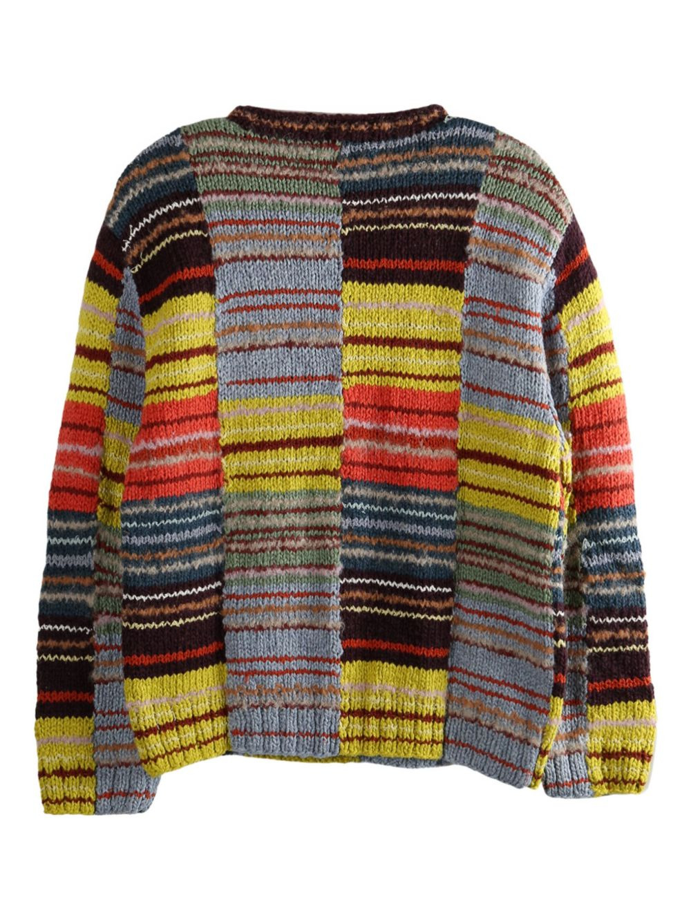 colour-block striped sweater - 5