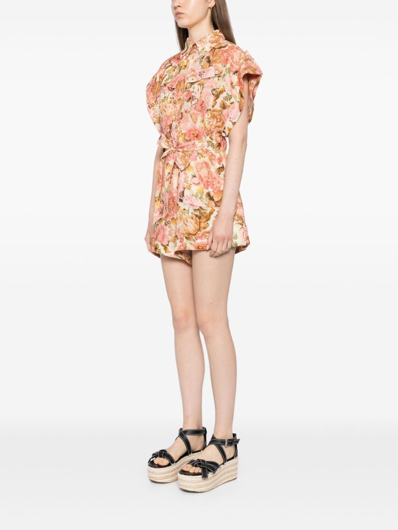 floral-print linen playsuit 3