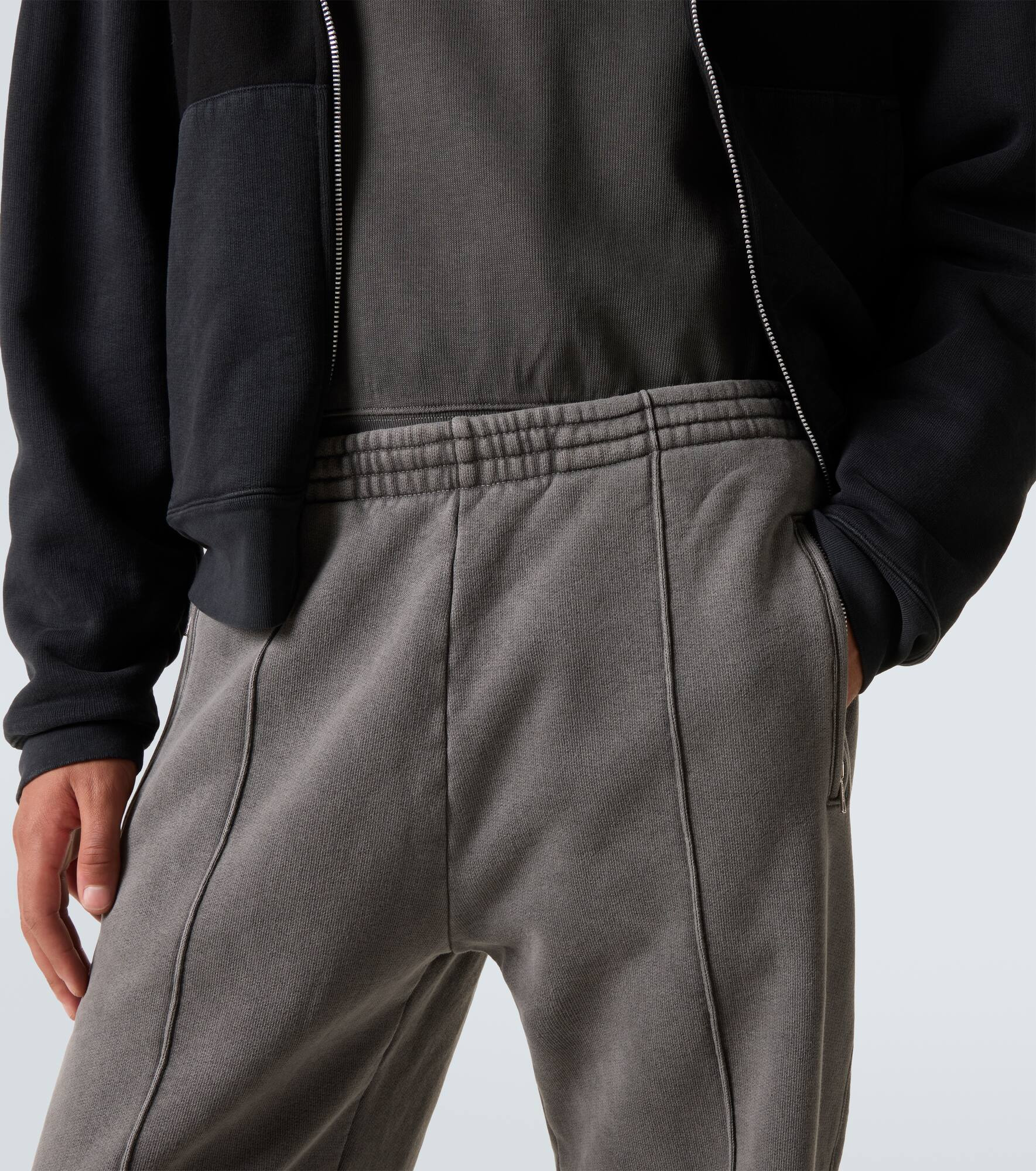 Cotton jersey wide-leg sweatpants - 5