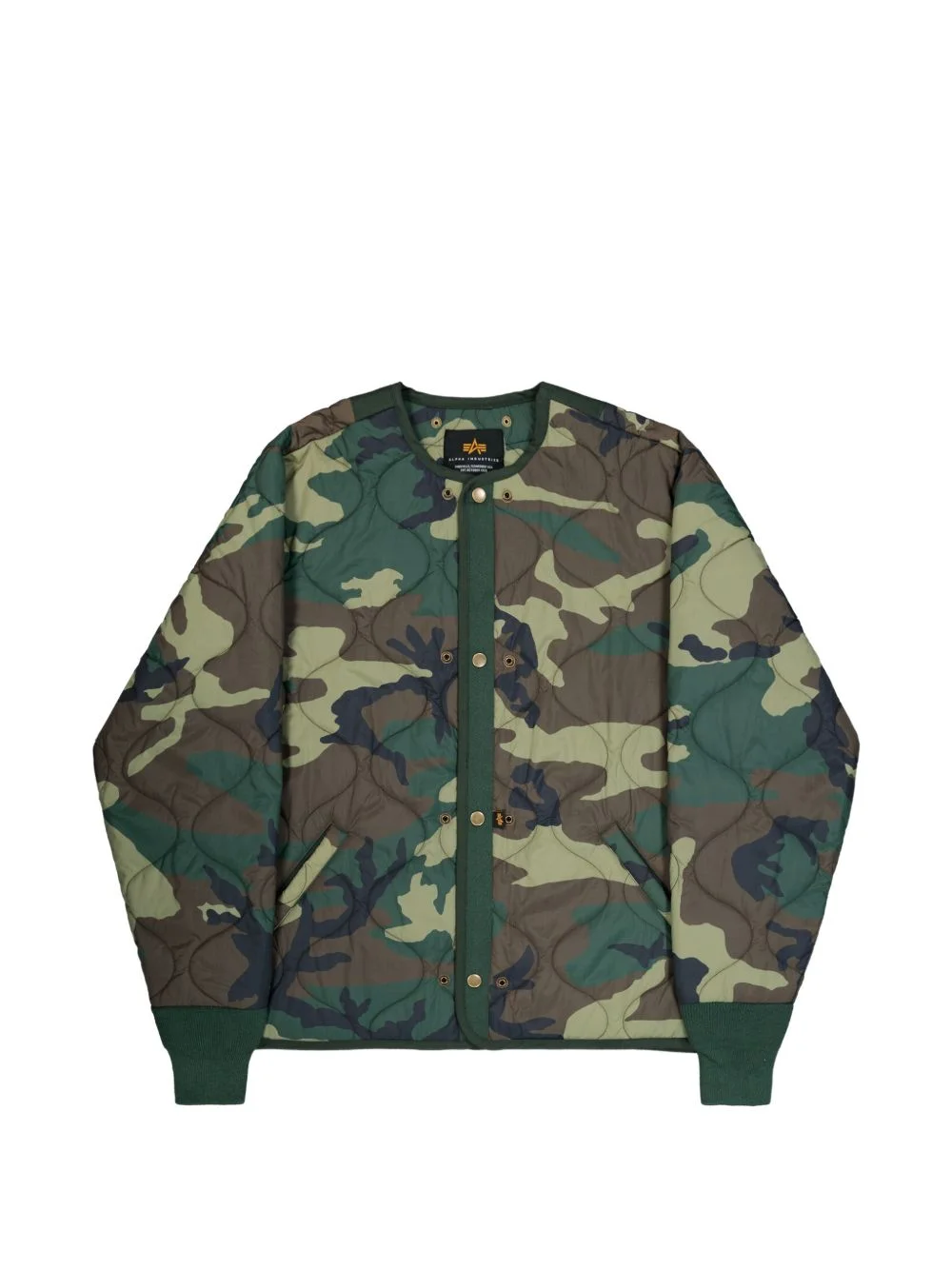 camouflage quilted jacket - 1