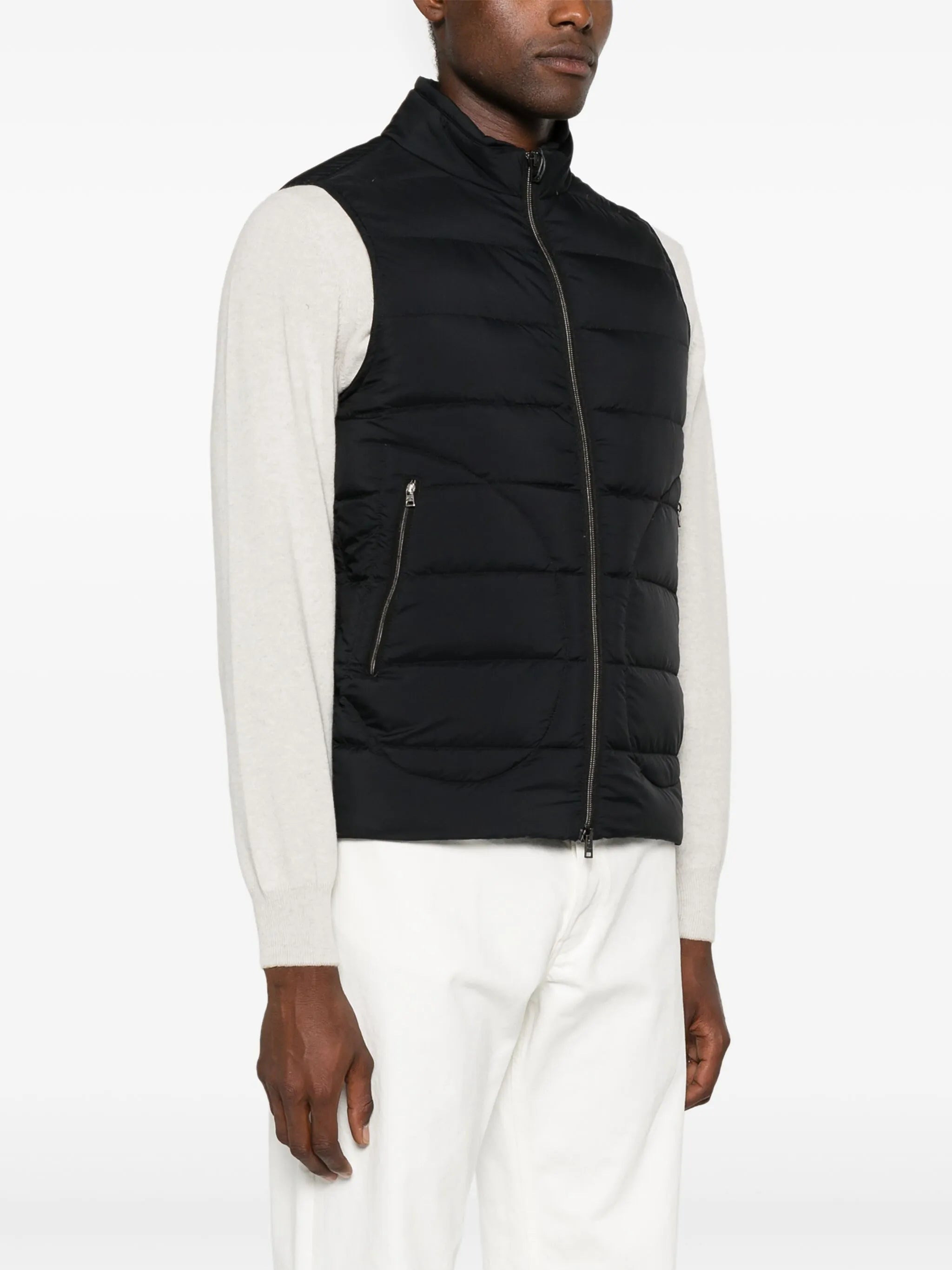 Herno Zip-up Quilted Down Gilet - 3