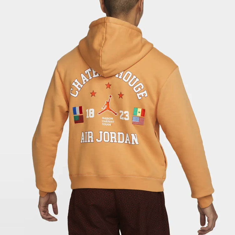 Air Jordan x Maison Chateau Rouge Crossover Hoodie 'Orange' DJ9773-839 - 4