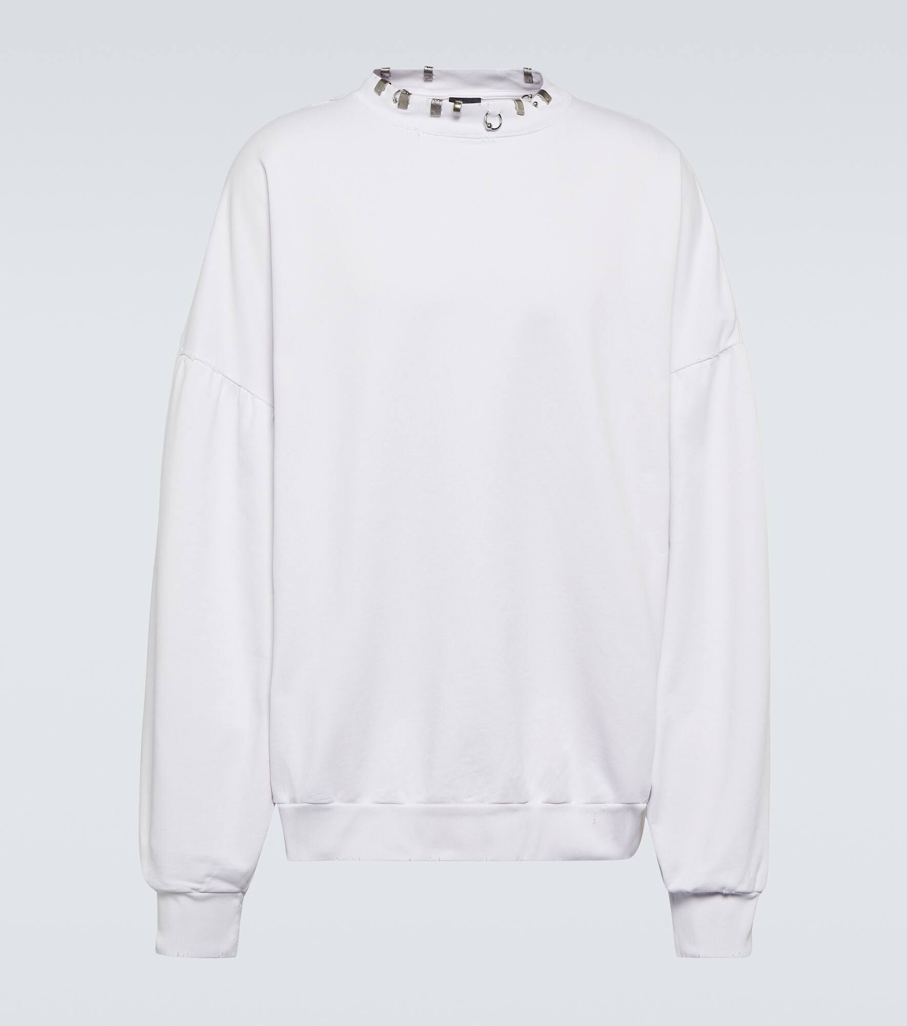 Pierced Round fleece sweatshirt - 1