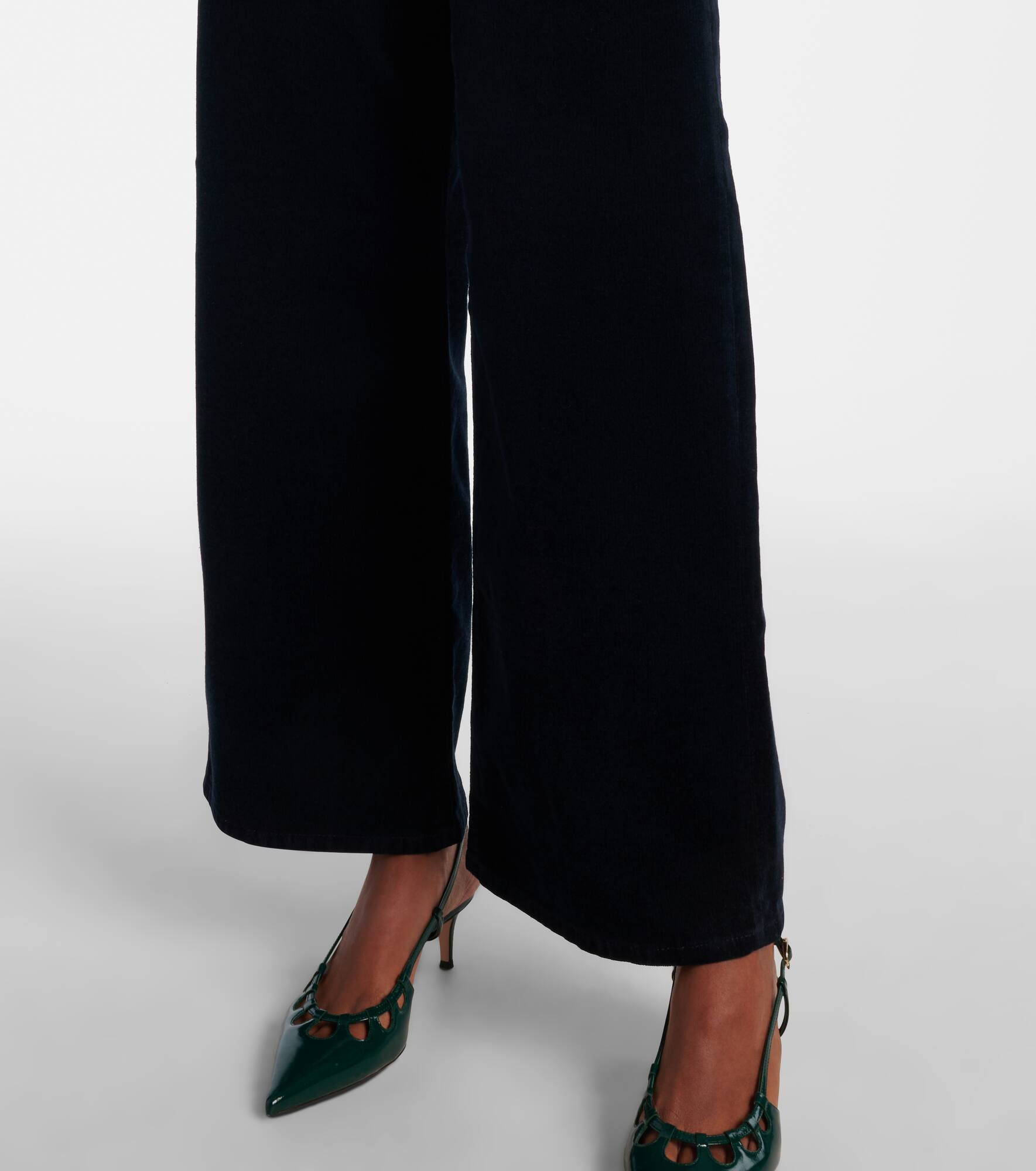 Le Slim Palazzo high-rise wide-leg jeans - 6