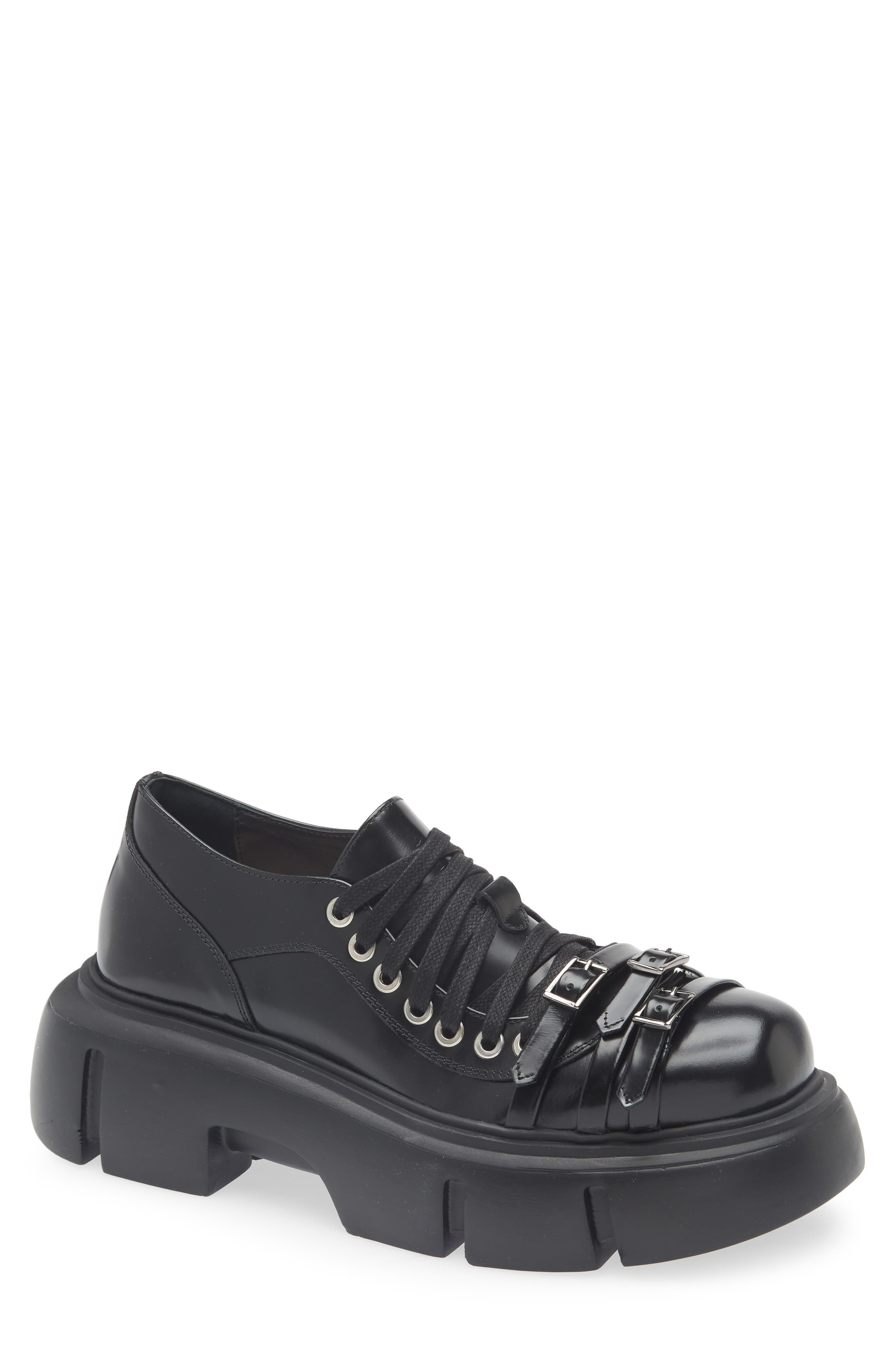 Simone Rocha Low Platform Buckle Boot in Black at Nordstrom - 1