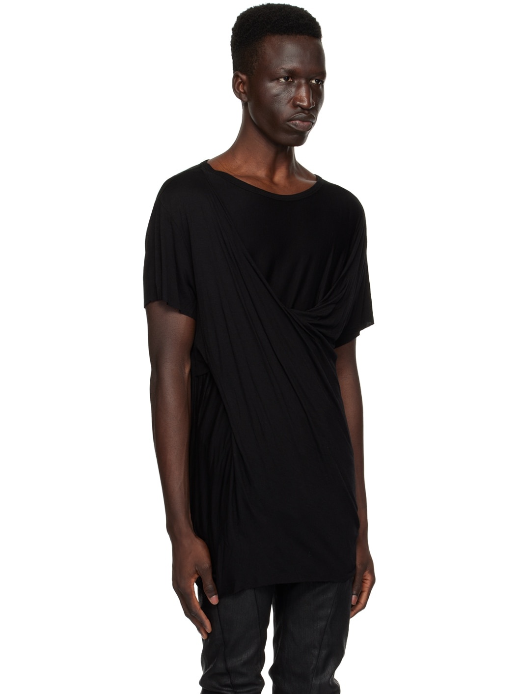 Black Drape T-Shirt - 2