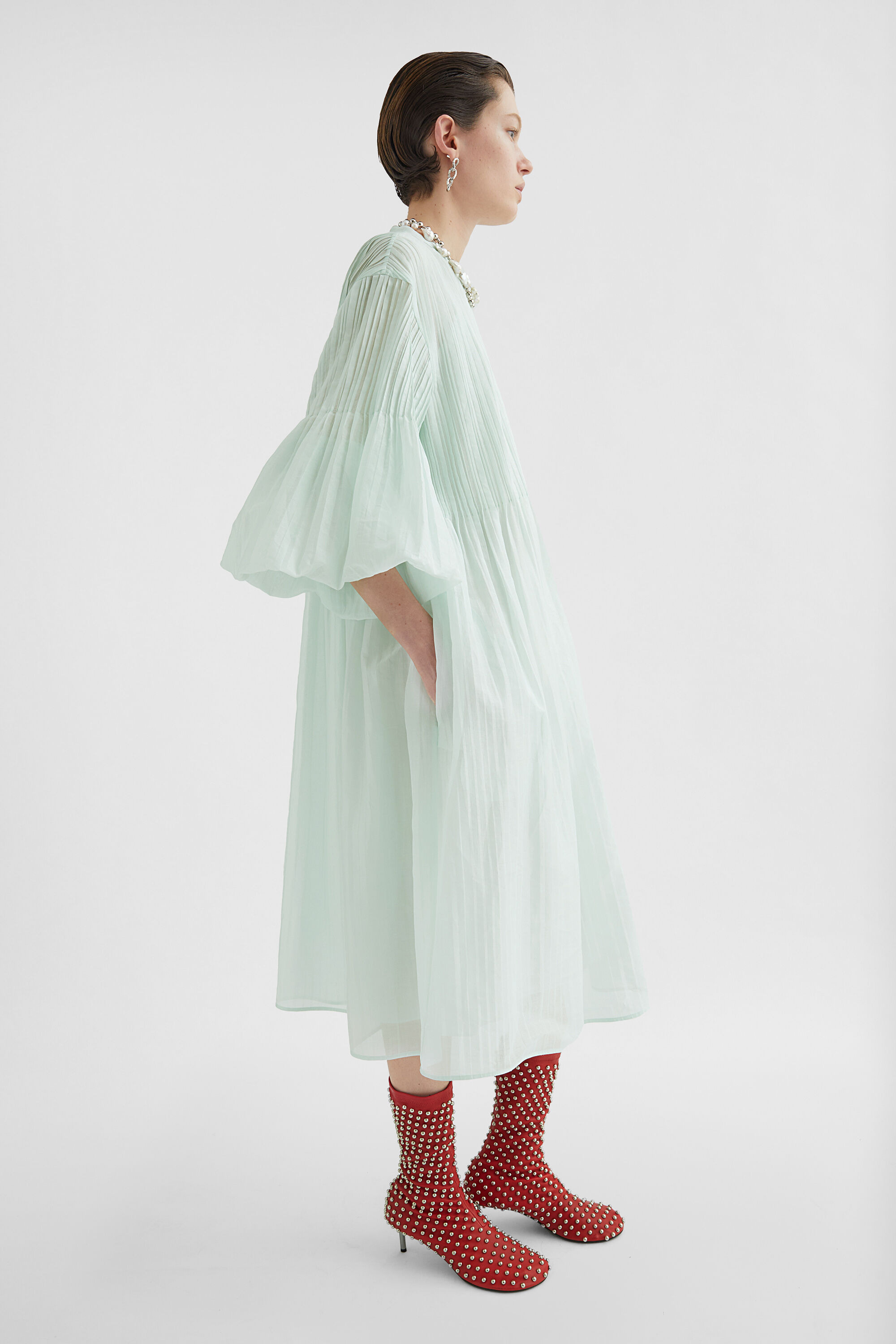 Pleated Dress - 6