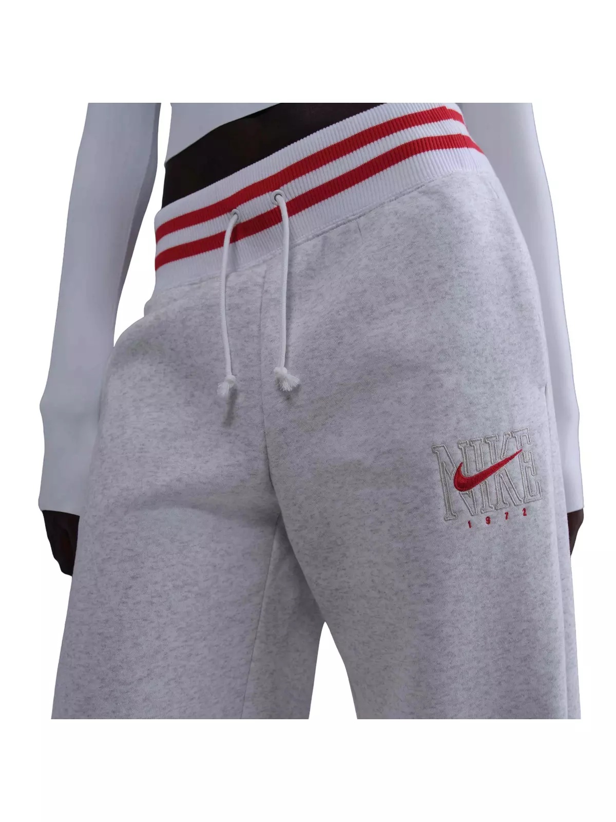 Women's Sportswear Phoenix Fleece Oversized Crewneck Sweat Pants-Birch Heather - 5